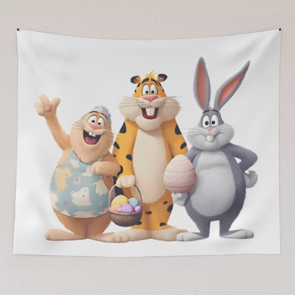 Item preview, Cartoon Easter Party designed and sold by Retro Whimsy.