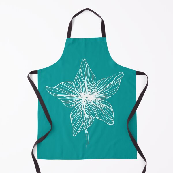 Item preview, Floral Line Drawing Minimalist aesthetic Natural Design Turquiose designed and sold by SWSandraWechner.