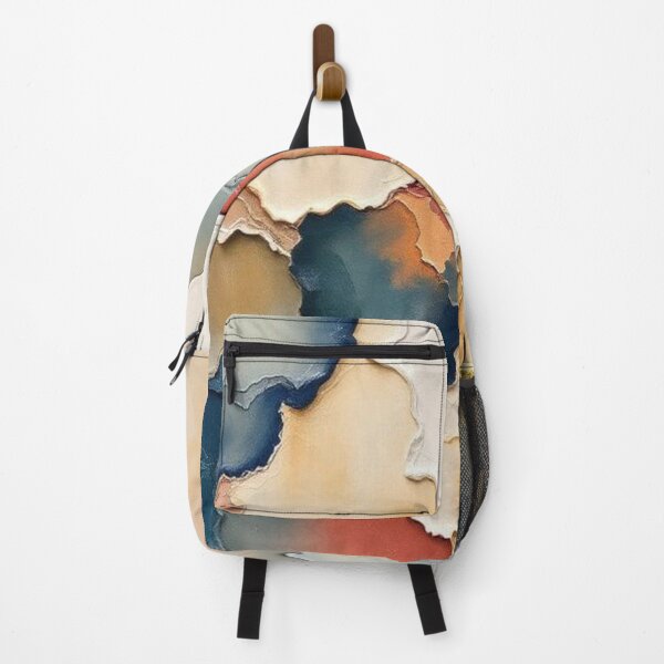 Item preview, Textured Abstract Harmony - Navy, Coral & Gold designed and sold by Amber-Lee-Art.