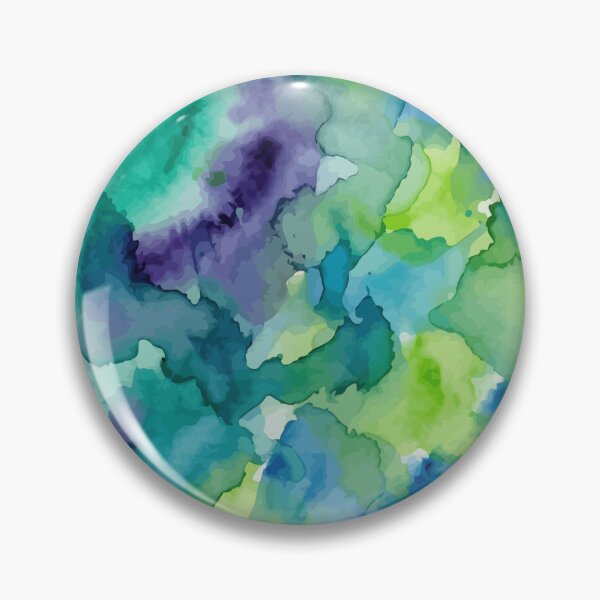 Item preview, Cool Watercolor Blues & Greens designed and sold by RidaSalArt.