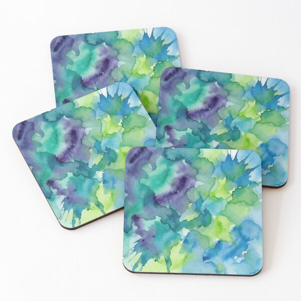 Item preview, Cool Watercolor Blues & Greens designed and sold by RidaSalArt.