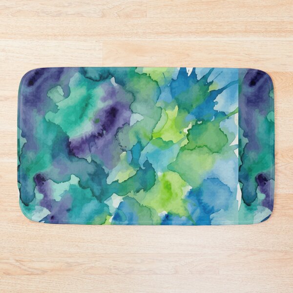 Item preview, Cool Watercolor Blues & Greens designed and sold by RidaSalArt.