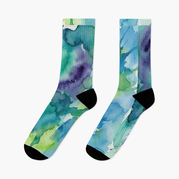 Item preview, Cool Watercolor Blues & Greens designed and sold by RidaSalArt.