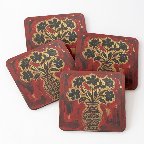 Item preview, Flowers, in Black Gold Red designed and sold by Shs-Kenya.