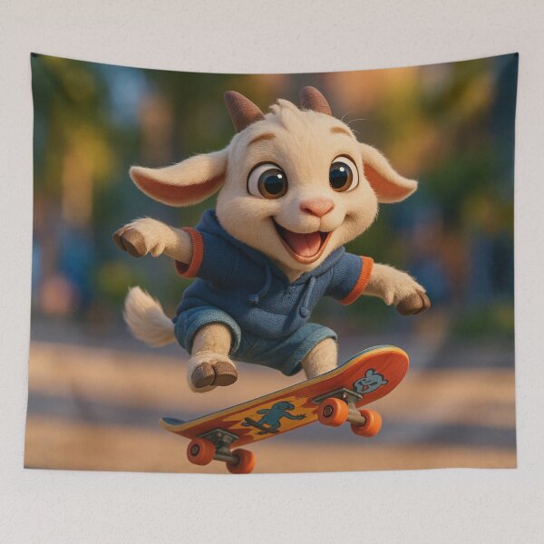 Item preview, Skater Savanna Goat designed and sold by Sillytoe.