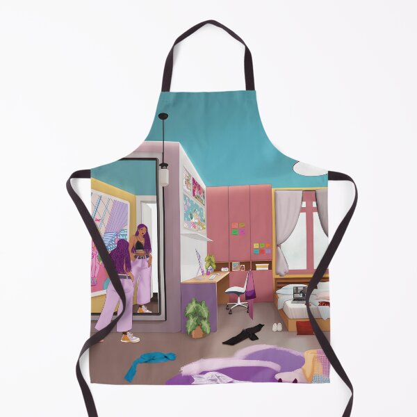 Item preview, Cozy Purple Bedroom Illustration designed and sold by DeuramaUnnie.