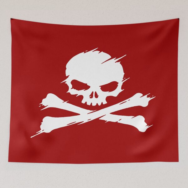 Item preview, Skull and Crossbones painted streak designed and sold by RedStormCloud.