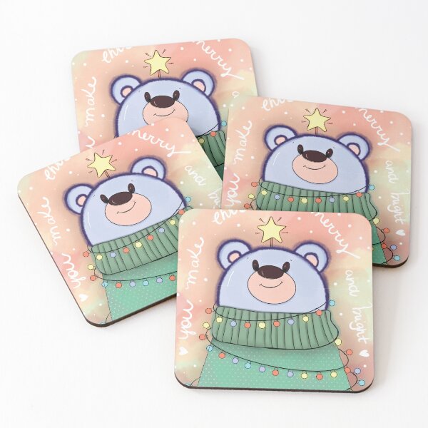 Item preview, Cute Christmas Bear Holiday Illustration designed and sold by DeuramaUnnie.
