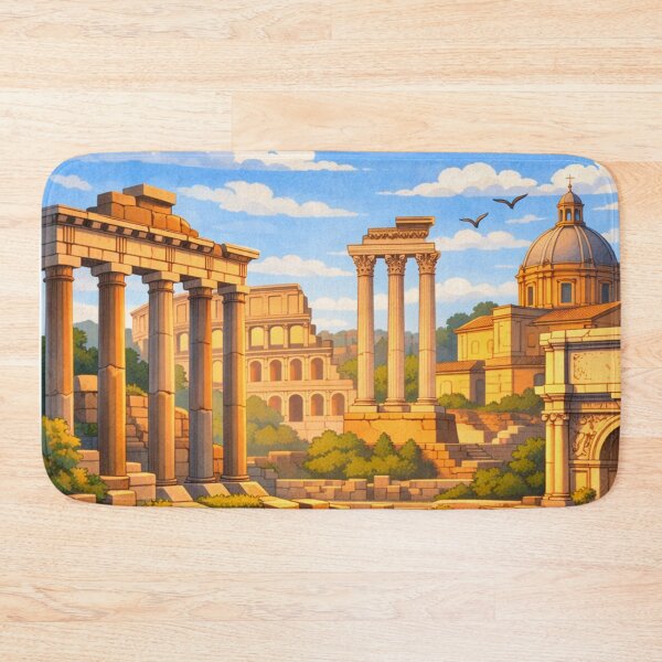 Item preview, Forum Romanum illustration - Iconic Italian Landmarks  designed and sold by MatthewHeights.