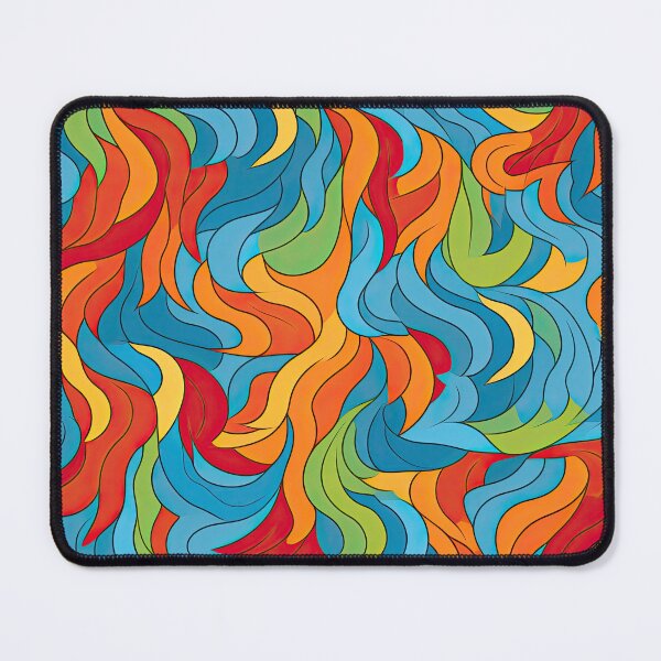 Item preview, Retro Psychedelic Wave Pattern – Colorful Abstract Flow 70s Design designed and sold by CraftedHome.