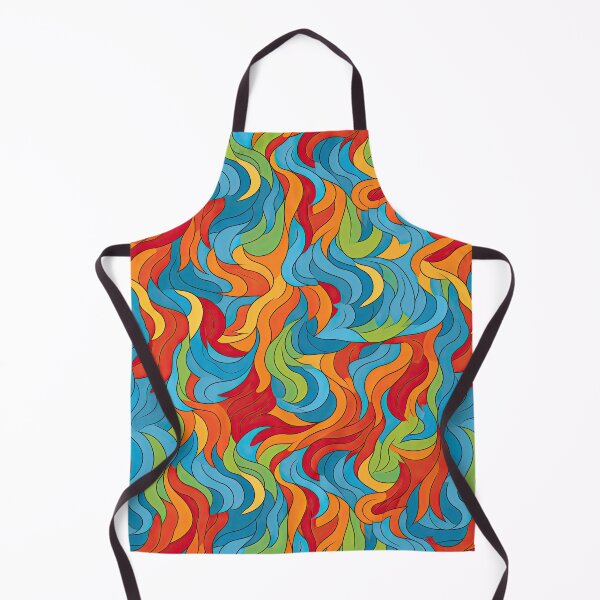 Item preview, Retro Psychedelic Wave Pattern – Colorful Abstract Flow 70s Design designed and sold by CraftedHome.
