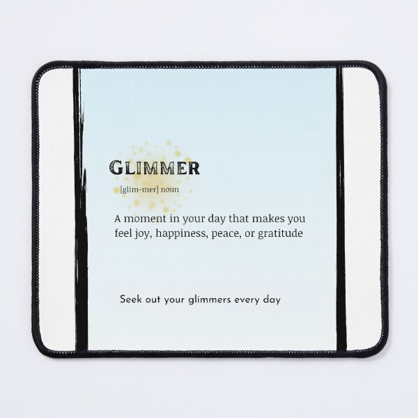 Item preview, Glimmer Definition Poster – Seek Out Your Glimmers Every Day – Polyvagal Theory Inspired Affirmation Art designed and sold by Like it.