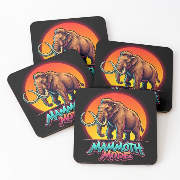 Item preview, Mammoth Mode - Neon Glow Woolly Mammoth Streetwear designed and sold by WowDezign.