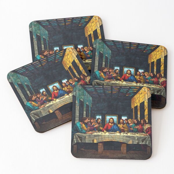 Item preview, Modern Geometric Mosaic Last Supper designed and sold by cesinhasilva.