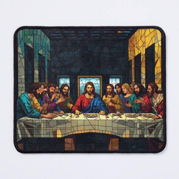 Item preview, Modern Geometric Mosaic Last Supper designed and sold by cesinhasilva.