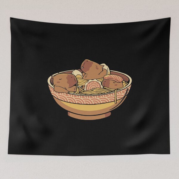 Item preview, Capybara Funny Ramen by Tobe Fonseca designed and sold by Tobe Fonseca®.