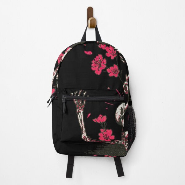 Item preview, Pink Dancing Skeleton Flowers Aesthetic Vintage Design designed and sold by Region.