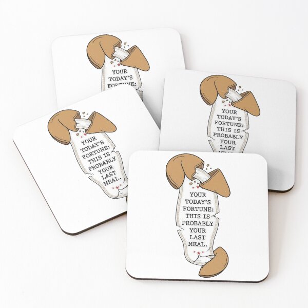 Item preview, Probably Your Last Meal Fortune Cookie Funny Dark Humor Quote designed and sold by DraftAndDoneArt.