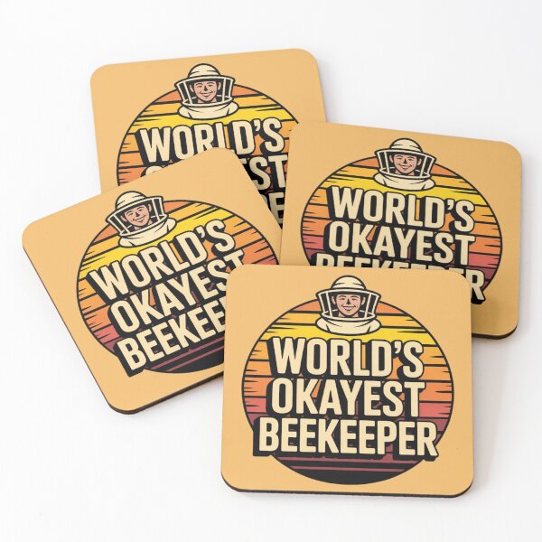 Item preview, WORLD'S OKAYEST BEEKEEPER designed and sold by 123ks.