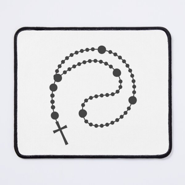 Item preview, Minimalist Catholic Rosary Silhouette designed and sold by cesinhasilva.