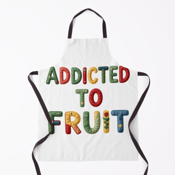 Item preview, ADDICTED TO FRUIT - IN COLORFUL FAUX LETTERING designed and sold by AlexOBrienArt.