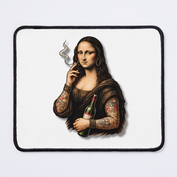 Item preview, Rock Mona Lisa Tattooed Icon designed and sold by infinitearte.