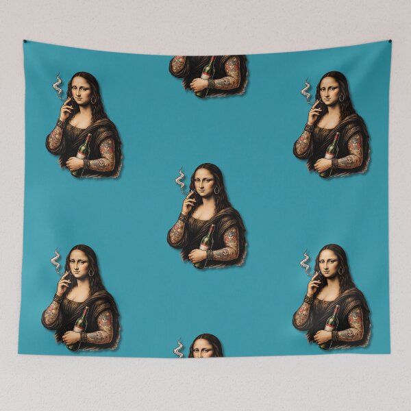 Item preview, Rock Mona Lisa Tattooed Icon designed and sold by infinitearte.