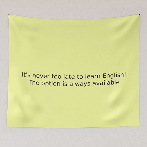 Item preview, It's never too late to learn English! The option is always available designed and sold by English Learning.