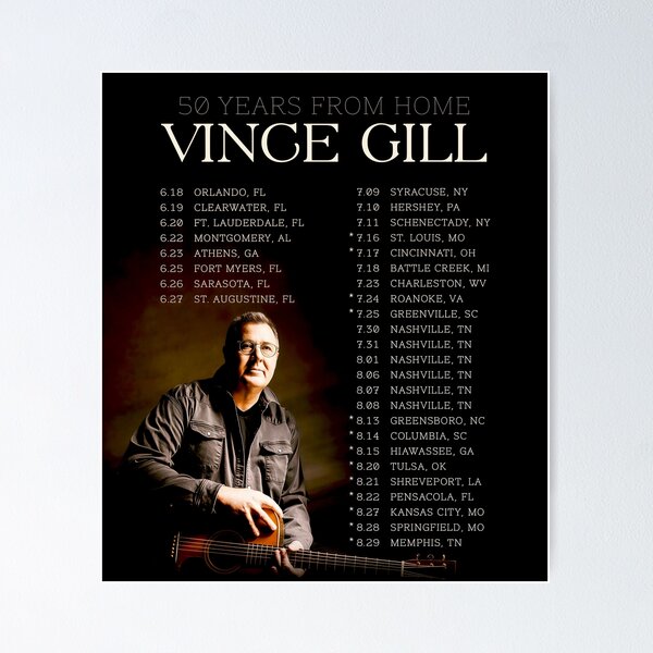 Item preview, vince gill tour dates 2026 manapula designed and sold by ncyminto.