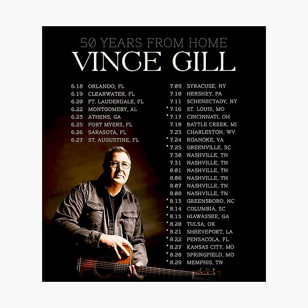 Item preview, vince gill tour dates 2026 manapula designed and sold by ncyminto.
