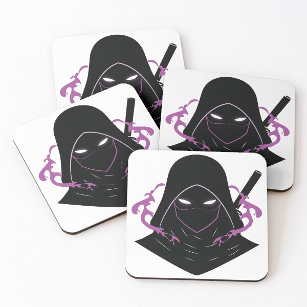 Item preview, Minimalist Assassin Logo with Katana and Glowing Purple Eyes Anime Style Vector Icon designed and sold by AtonuHaque.