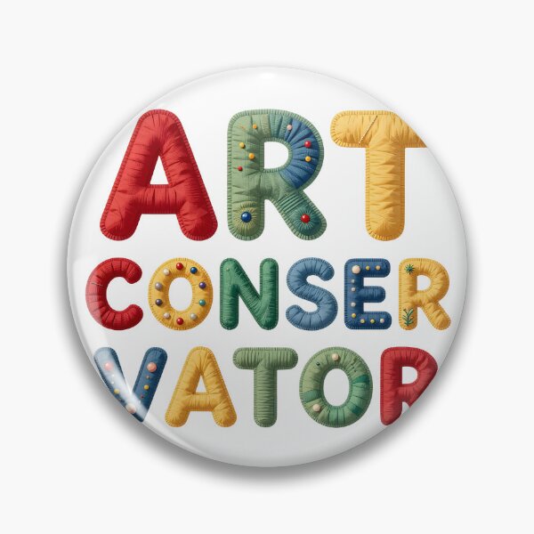 Item preview, ART CONSERVATOR - IN COLORFUL FAUX LETTERING designed and sold by AlexOBrienArt.