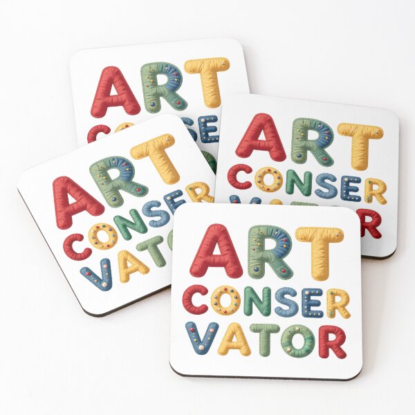 Item preview, ART CONSERVATOR - IN COLORFUL FAUX LETTERING designed and sold by AlexOBrienArt.