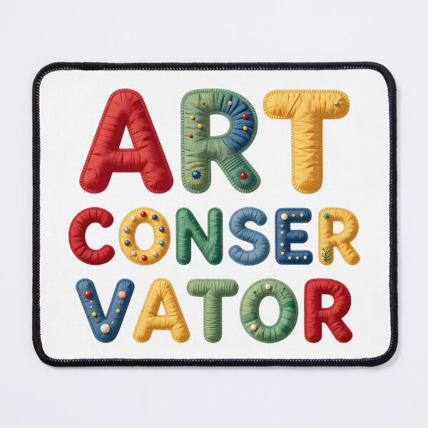 Item preview, ART CONSERVATOR - IN COLORFUL FAUX LETTERING designed and sold by AlexOBrienArt.