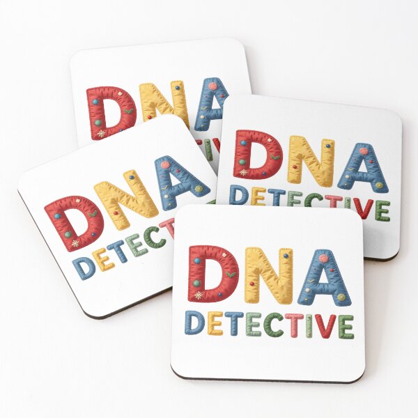 Item preview, DNA DETECTIVE - IN COLORFUL FAUX LETTERING designed and sold by AlexOBrienArt.