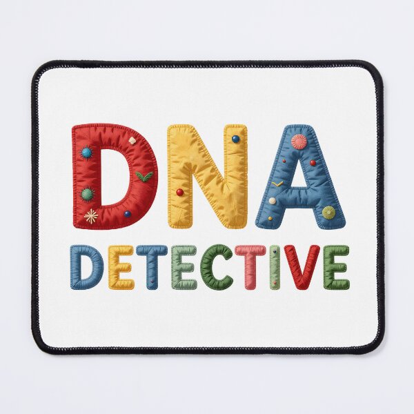 Item preview, DNA DETECTIVE - IN COLORFUL FAUX LETTERING designed and sold by AlexOBrienArt.