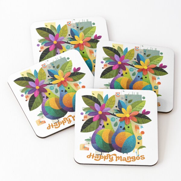 Item preview, Happy Mangos – Joyful Fusion designed and sold by ForeverPrintsOK.