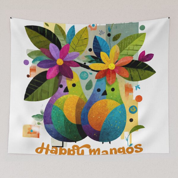Item preview, Happy Mangos – Joyful Fusion designed and sold by ForeverPrintsOK.