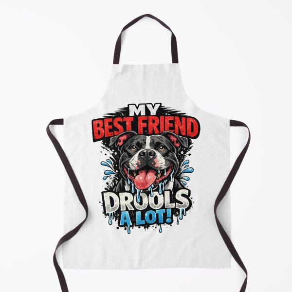 Item preview, Pit Bull My Best Friend Drools a Lot Funny Graphic Novelty designed and sold by ttuniques.