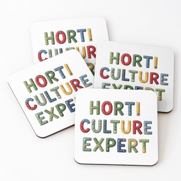 Item preview, HORTICULTURE EXPERT - IN COLORFUL FAUX LETTERING designed and sold by AlexOBrienArt.