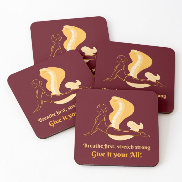 Item preview, Breathe First Stretch Strong Cobra Yoga Pose – Spirit Animal Art designed and sold by WellspringXflow.