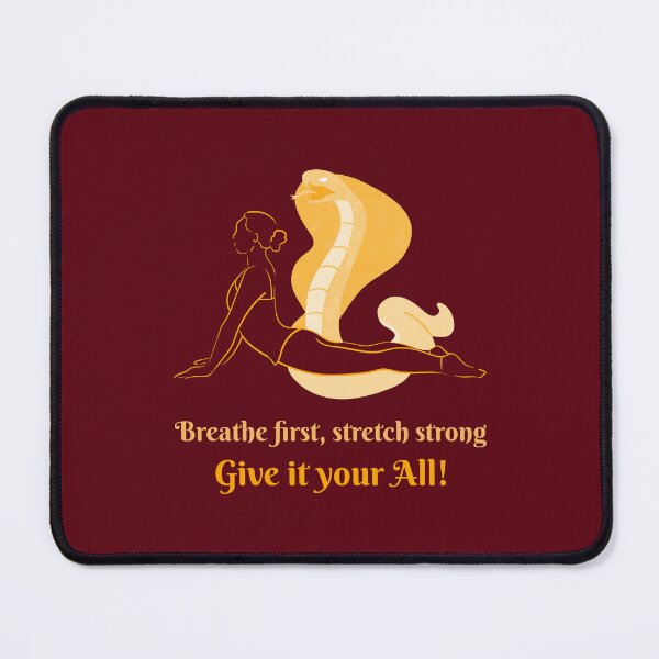 Item preview, Breathe First Stretch Strong Cobra Yoga Pose – Spirit Animal Art designed and sold by WellspringXflow.