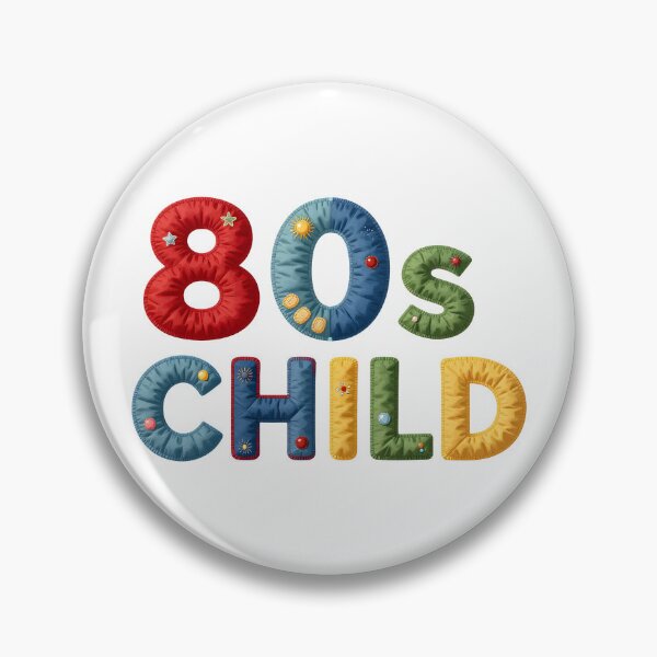 Item preview, 80s CHILD - IN COLORFUL FAUX LETTERING designed and sold by AlexOBrienArt.