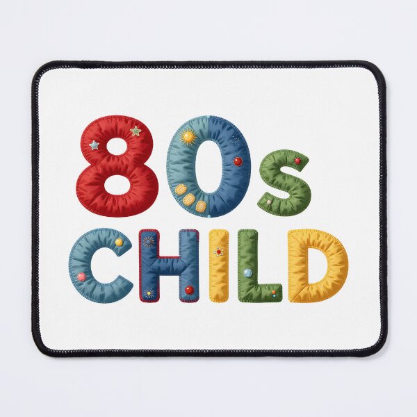 Item preview, 80s CHILD - IN COLORFUL FAUX LETTERING designed and sold by AlexOBrienArt.