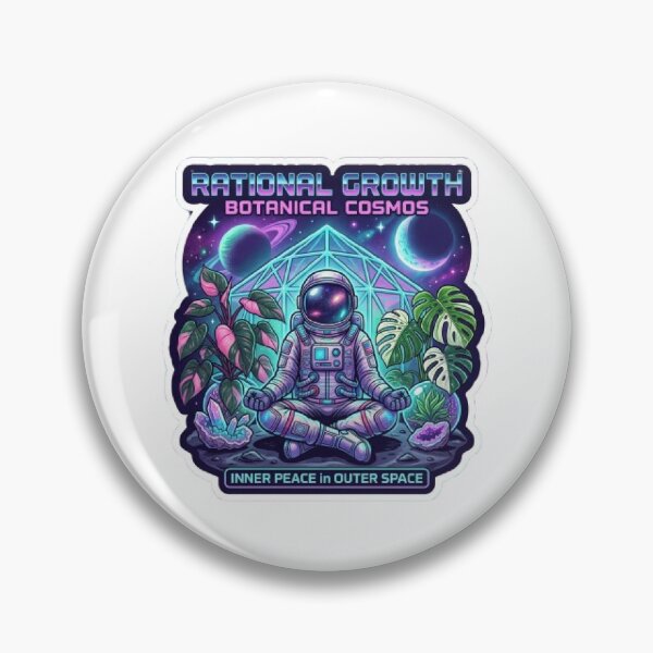 Item preview, Zen Astronaut in Rare Botanical Galaxy - Aesthetic Space Garden designed and sold by Barkashow.