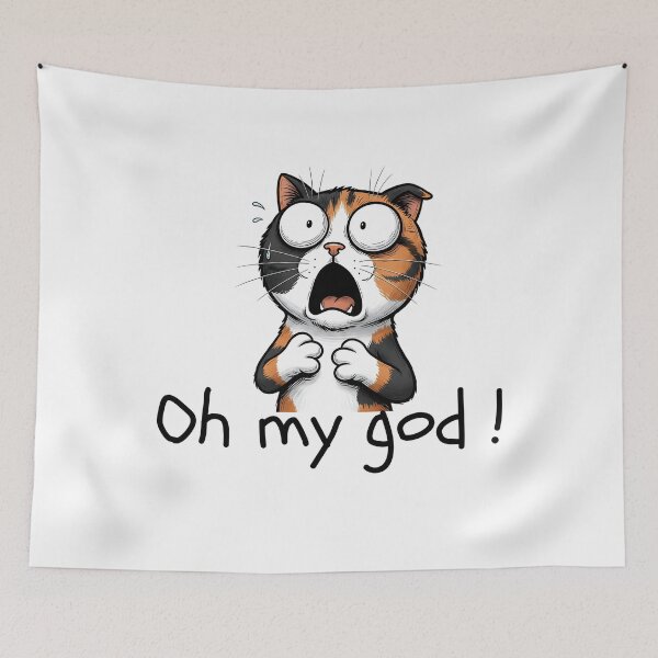 Item preview, Oh My God Cat designed and sold by infinitearte.