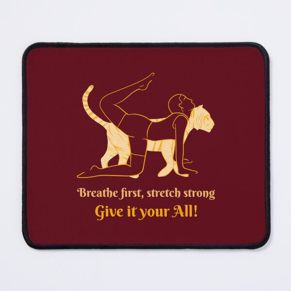 Item preview, Breathe First Stretch Strong Tiger Yoga Pose – Primal Spirit Animal Art designed and sold by WellspringXflow.