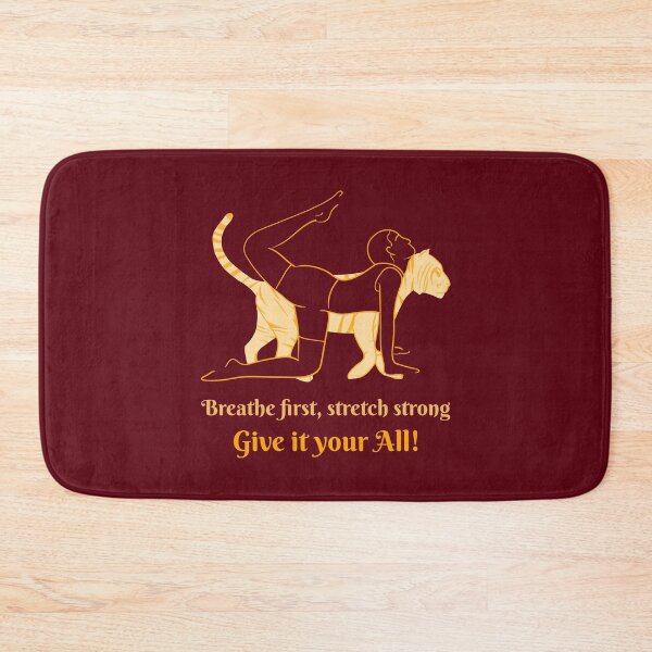 Item preview, Breathe First Stretch Strong Tiger Yoga Pose – Primal Spirit Animal Art designed and sold by WellspringXflow.