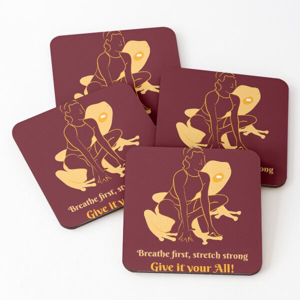Item preview, Breathe First Stretch Strong Frog Yoga Pose – Zen Amphibian Spirit Art designed and sold by WellspringXflow.