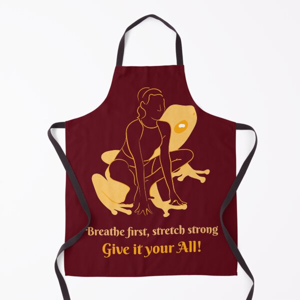 Item preview, Breathe First Stretch Strong Frog Yoga Pose – Zen Amphibian Spirit Art designed and sold by WellspringXflow.